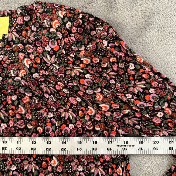 Maeve Anthropologie Long Sleeve Ditsy Floral Blouse Shirt Top SMALL - Picture 5 of 6